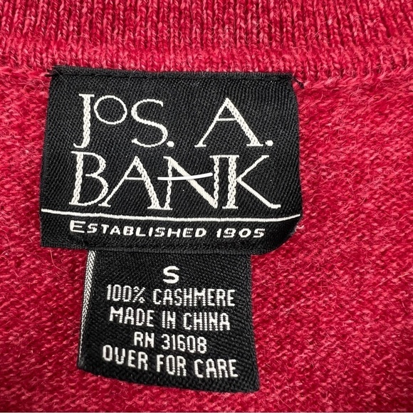 Jos. A. Bank Cashmere Sweater Collared 3 Button Closure- Small - Picture 4 of 9